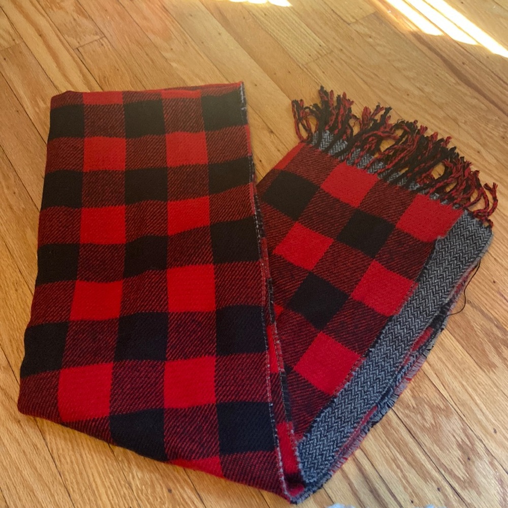 Buffalo plaid scarf
